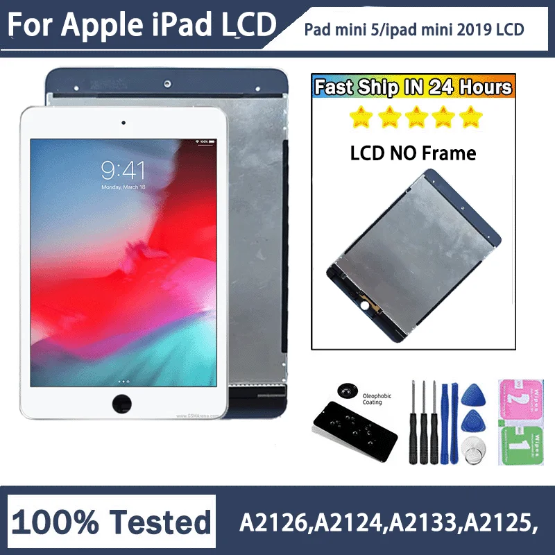 7,9-дюймовый новый ЖК-дисплей для Apple iPad mini 5 A2133 A2124 A2126 A2125, ЖК-дисплей с дигитайзером сенсорного экрана для iPad mini 2019 ЖК-дисплей 7,9-дюймовый новый ЖК-дисплей для Apple iPad mini 5 A2133 A2124 A2126 A2125, ЖК-дисплей с дигитайзером сенсорного экрана для iPad mini 2019 ЖК-дисплей