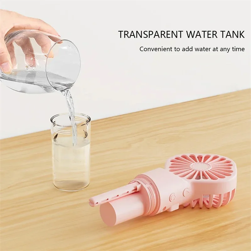 Mini condizionatore d'aria portatile USB ricaricabile umidificatore portatile Mist Cooler raffreddamento Spray umidificatore ventola per casa/ufficio/dormitorio
