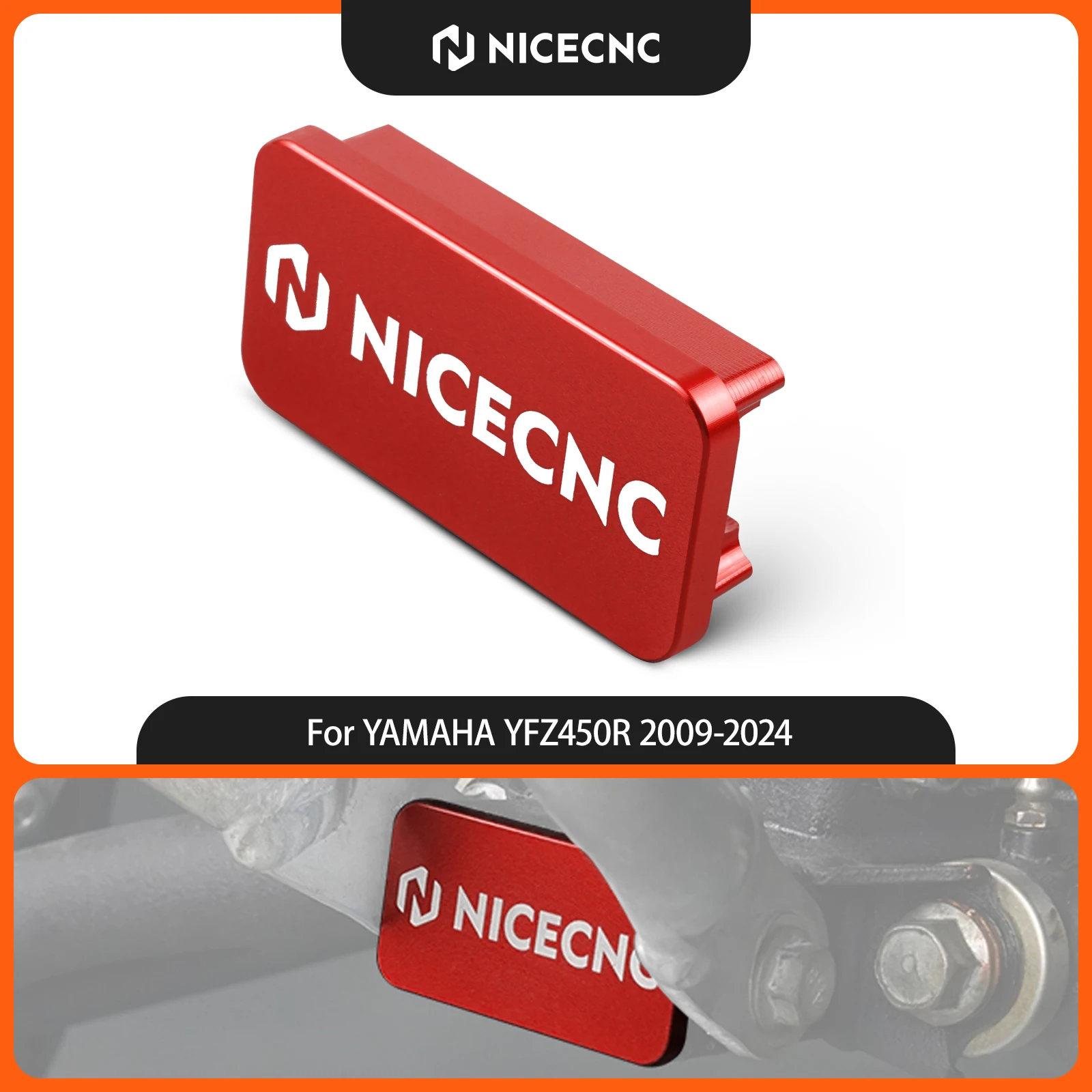 NICECNC For YAMAHA YFZ450R 2009-2024 Frame Plug For YAMAHA YFZ450X ATV Accessories Aluminum Alloy Close Off Frame Holes