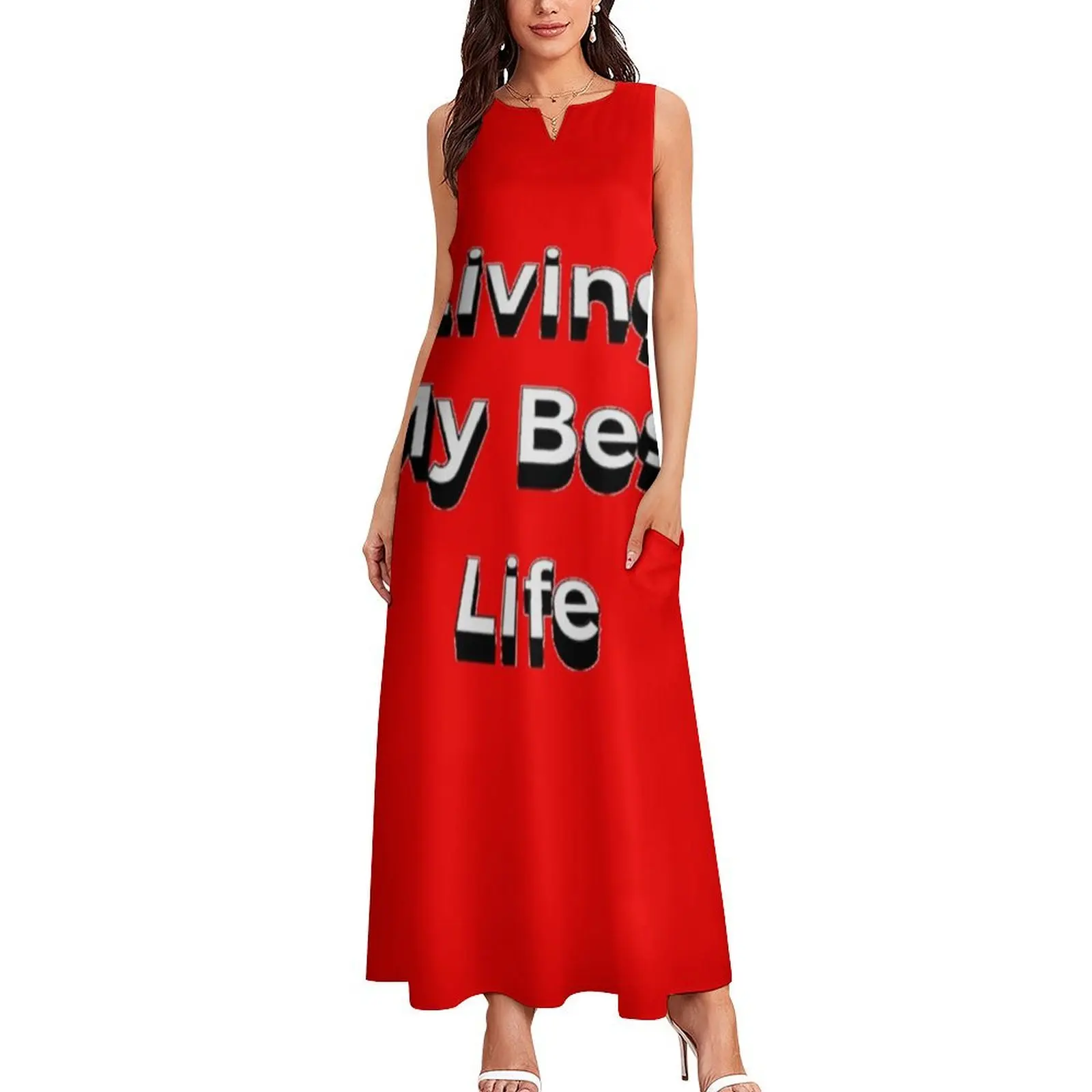 Living my Best Life Long Dress evening dress woman wedding dresses for parties