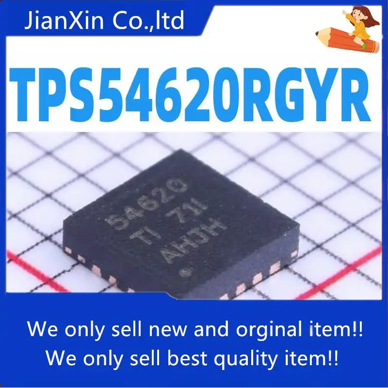 

10pcs 100% orginal new SMD TPS54620RGYR VQFN-14 Synchronous Buck Regulator