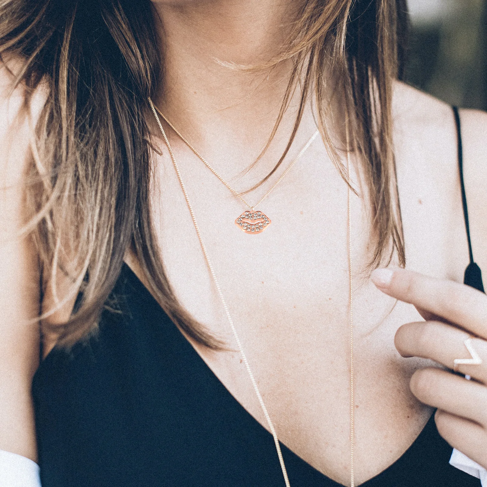 

10Pcs Rhinestone Lip Charms Durable Handmade Pendants DIY Necklace Bracelet Ear Accessories Nail Pendant Charms