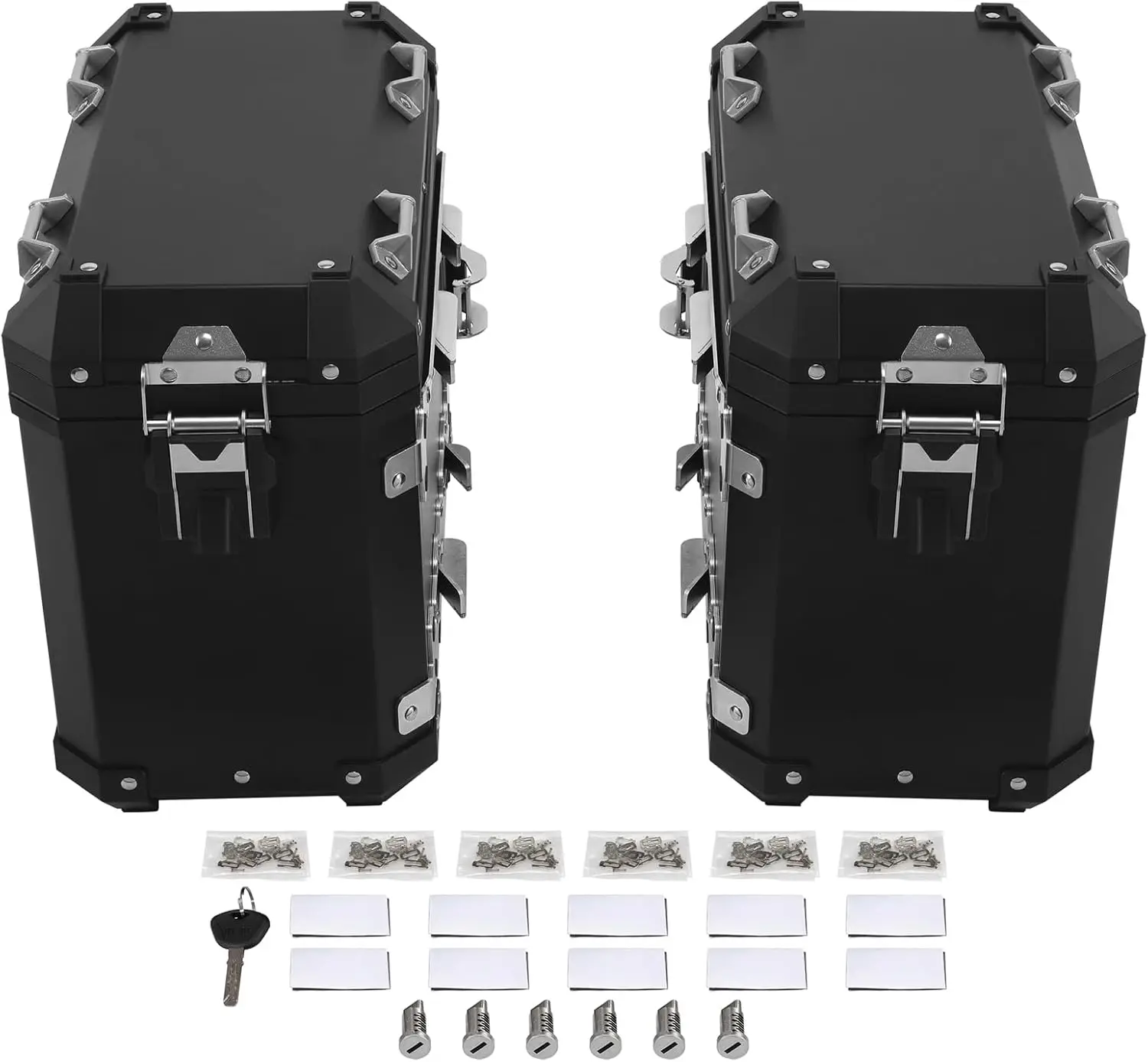 

Мотоциклетные жесткие седельные сумки 42L, боковая коробка, сумки для багажа для BMW R1300GS 2023-2025, черный