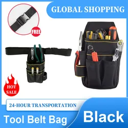 Tool Bag Multifunctional Nylon Fabric Tool Belt Screwdriver Kit Holder Tool Bag Pocket Pouch Bag Electrician Waist Pocket Case