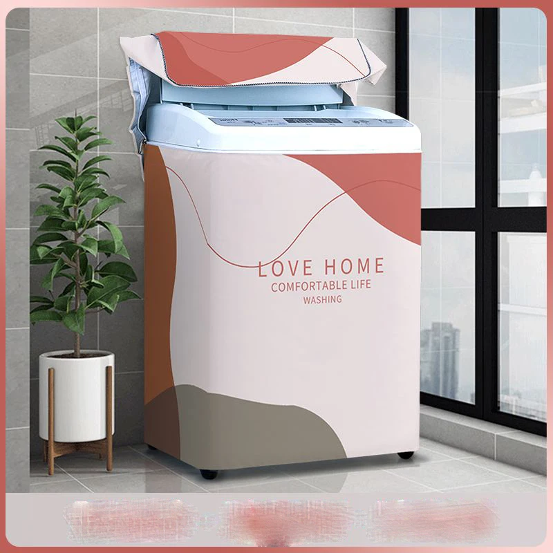 

Washing Machine Cover Cloth Waterproof Sunscreen Cover Fully Automatic Balcony Insulation Dustproof Breathable Cover Cloth ZE869