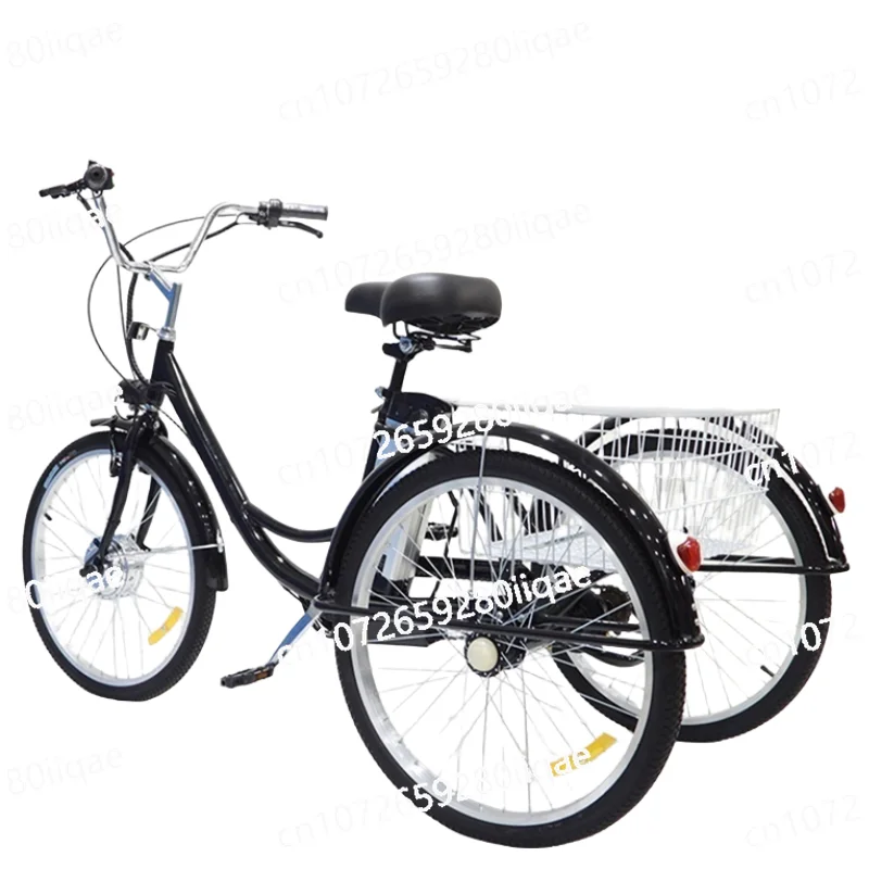 

3-колесный грузовой велосипед для пожилых людей, 36 В, семейный электрический велосипед-усилитель со съемной батареей для электровелосипеда с корзиной