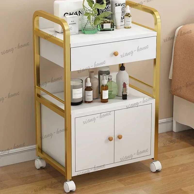 Factory Direct French Style Storable Simplicity Trolley Originality Barber Shop Multifunctional Trolley Modern Furniture Skjuta