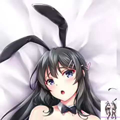 Dakimakura Anime Pillow Cover Rascal Does Not Dream Series Sakurajima Mai Double Sided Print Life-size Body Decoration