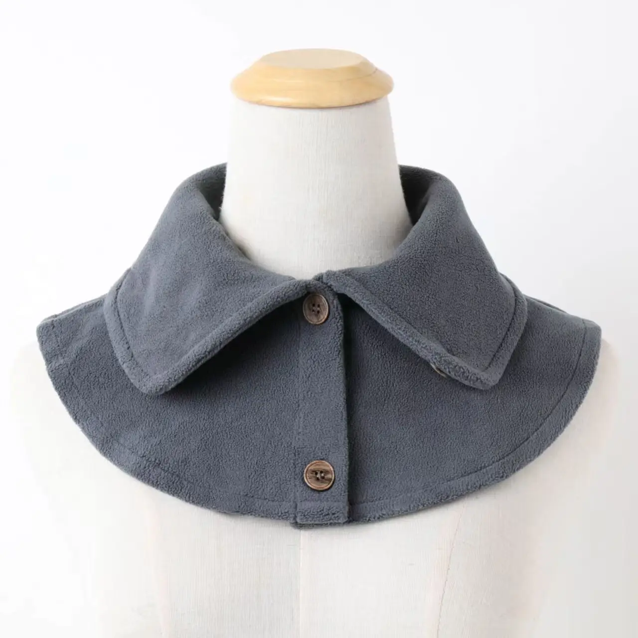 

Women Winter Warm Polo Neck Fake High Collar Detachable Scarf Stand Up Flipped Neck Protector Cover for Down Jacket Anti Dirty