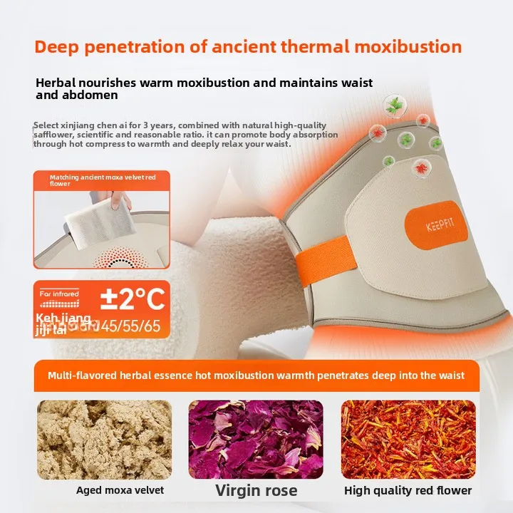 STLFCoofe الساخن الكى مدلك الخصر قصر دافئ أداة لتدفئة البطن أداة ضغط لمهلك الخصر المستهدف #5