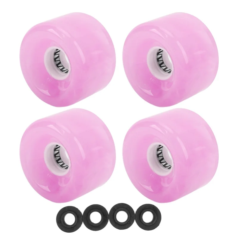 jeu-de-roues-de-rechange-pour-skateboard-4-pieces-durete-78a-pu-translucide-roues-de-skateboard-longboard-clignotantes-rose