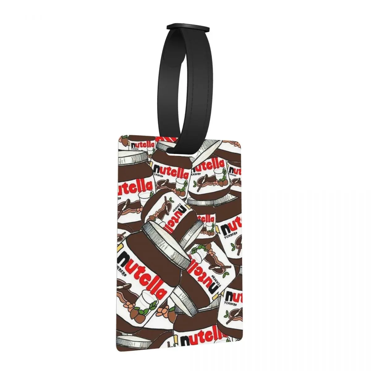 

Банка Nutella шоколадные багажные бирки аксессуары для чемодана дорожная мода багажная бирка держатель этикетки ID имя адреса