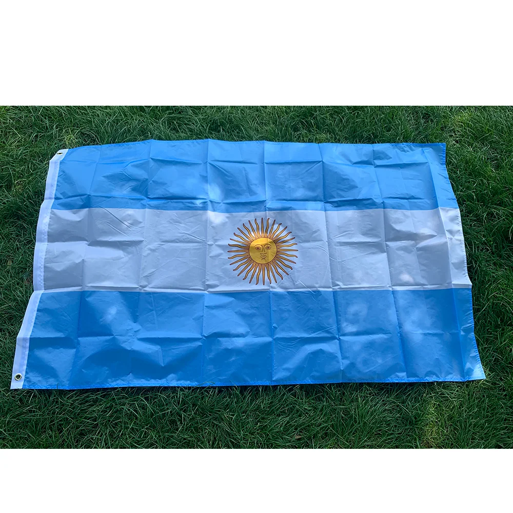 Argentina Flag 90x150cm hanging polyester standard Argentine National Flag and Banner for home decoration