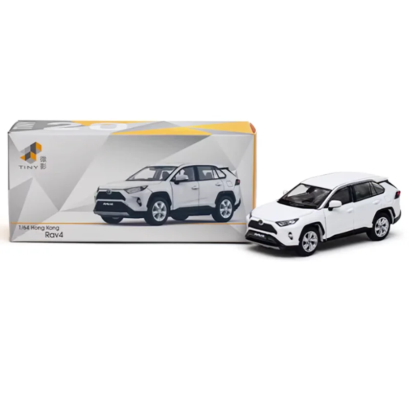 

Tiny Diecast 1:64 Scale Alloy Rav4 Adventure SUV Car Model Finished Product Simulation Toy Collection Gift Static Display