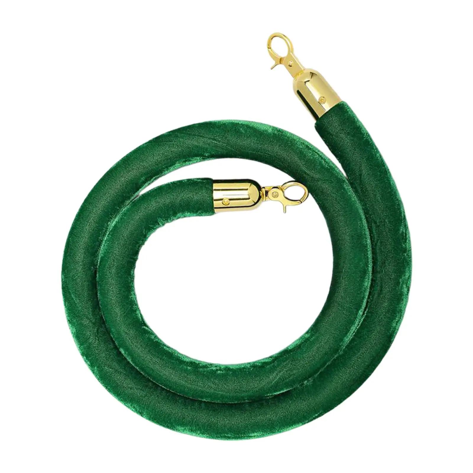 Velvet Barrier Rope with Snap Hooks Crowd Control Accessory for Church Museum Trade Show