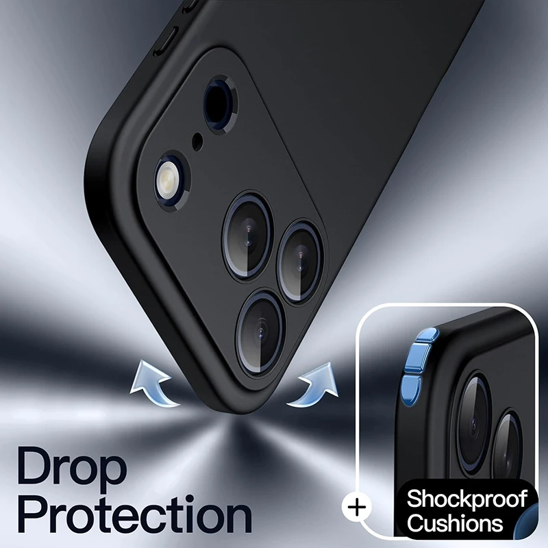 حافظة رفيعة للغاية من السيليكون غير اللامع لهاتف آيفون 17 برو ماكس، غطاء خلفي ناعم من مادة البولي يوريثان الحراري لهاتف آيفون 17 إير #3