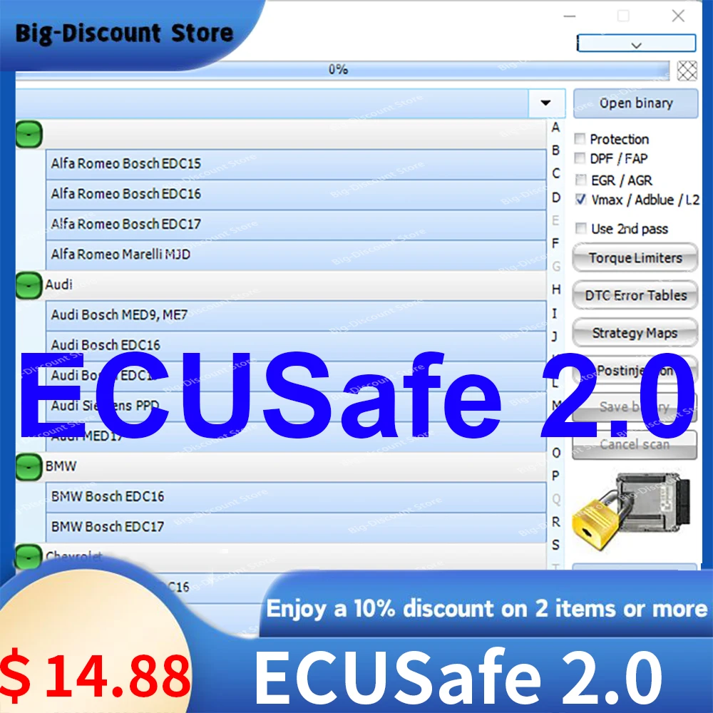 

ECU Safe 2.0 горячая Распродажа ECUSafe 2,0 ECU ECM 2,0 диагностический инструмент CD DVD программное обеспечение для автомобилей и грузовиков CD USB win7/10/11