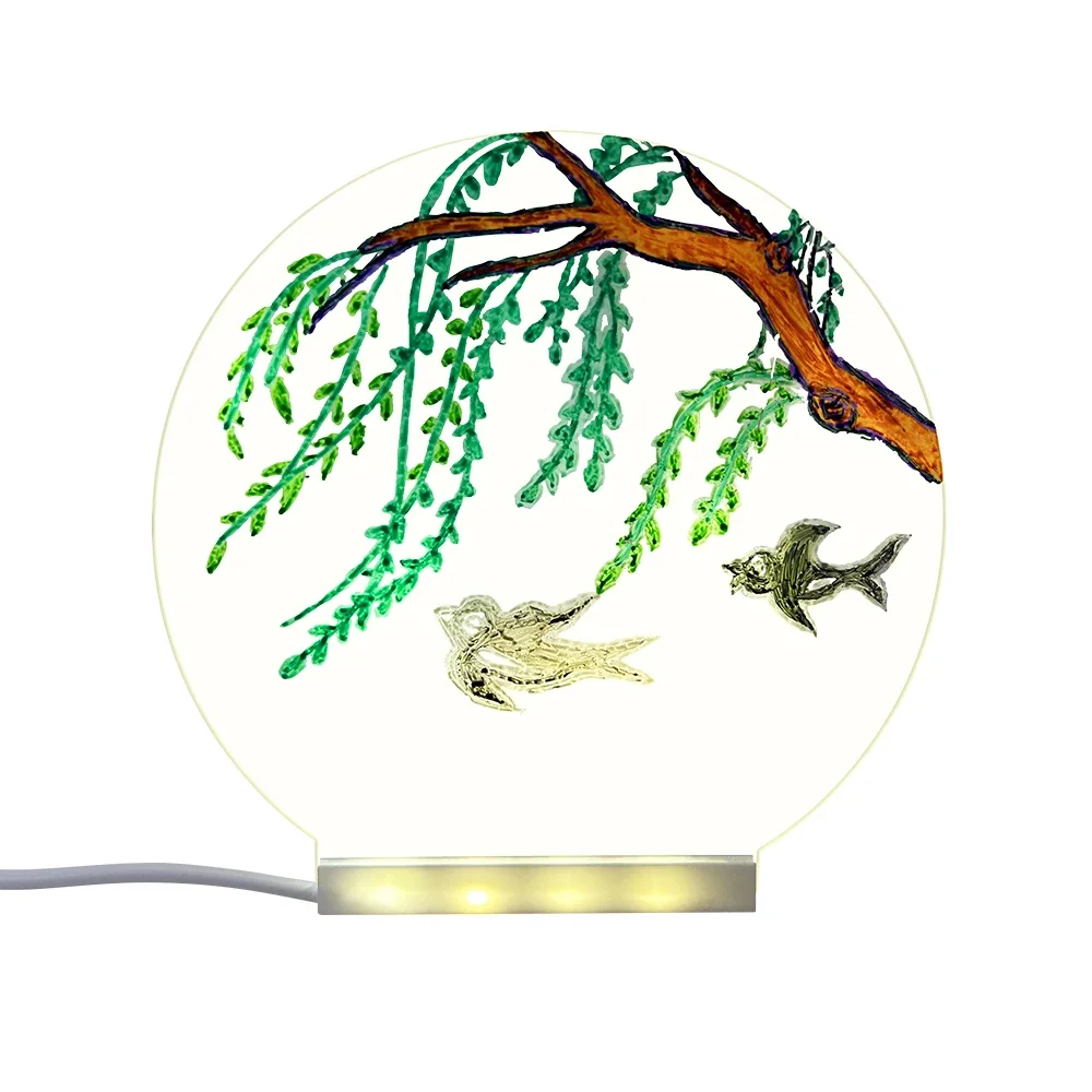 2025 LED Note Board With 7 Colorful Pens Acrylic Dry Erase Board Erasable Neon Sign Clear Writing Board for Office School Home