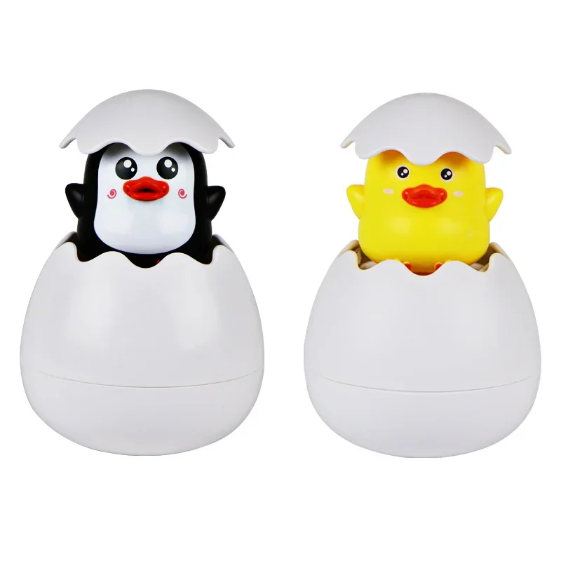 Kids Bathing Play Toy Cute Duck Penguin Egg Water Spray Sprinkler Bathroom Sprinkling Shower Swimming Water Toys For Baby Gift