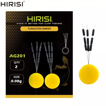 2 ชุดทังสเตน Sinkers Hooklink น้ําหนักขนาด 0.05g 0.08g สําหรับปลาคาร์พ Fishing Tackle AG200