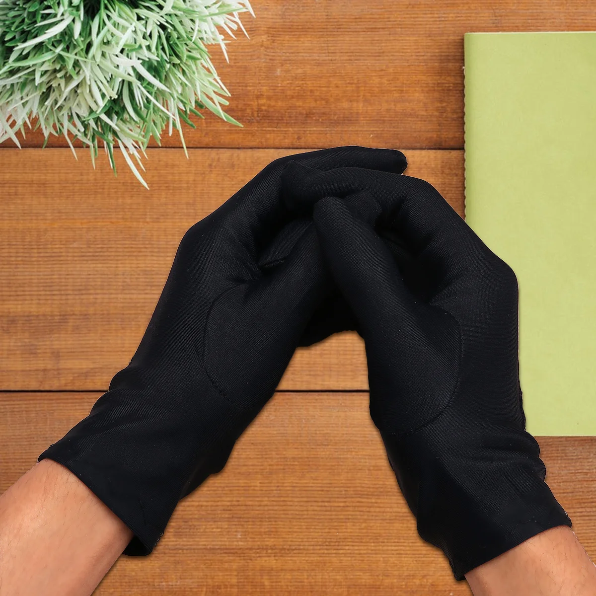 

4Pairs Moisturizing Protective Gloves Durable Spandex Elastic Work Gloves for Industrial Gardening Cleaning Jewelry Handling