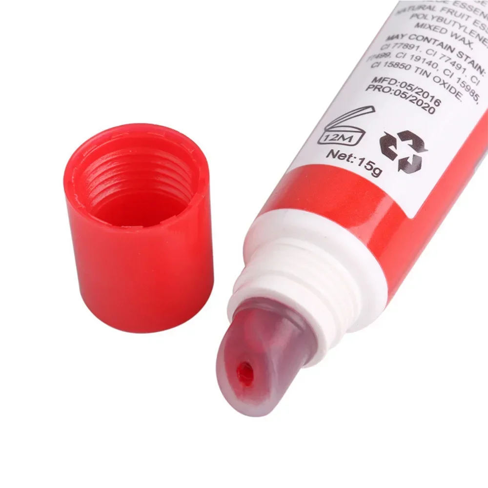 Heallor-Rouge à lèvres pailmétrage pour maquillage, base brillante, transparent, décoller, poupée