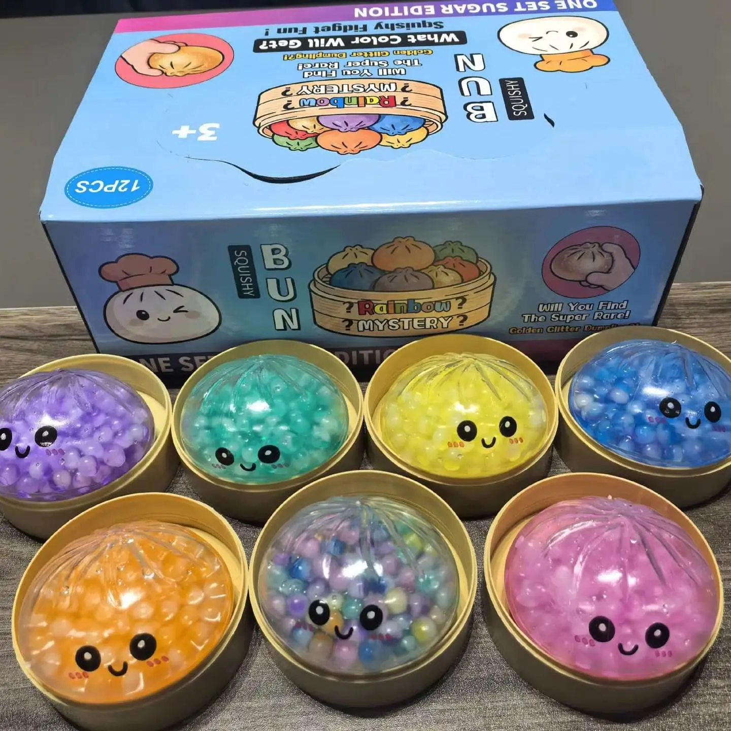 2026Hot Flash Dumpling Pressure Ball Slow Rebound Soft Pinch Decompression Toy Office Desk Decor Birthday Gift Children&Adult