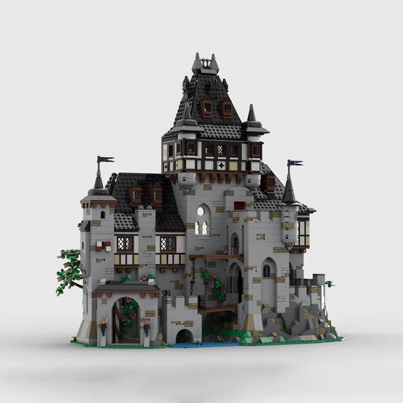 Das MOC-Bauspielzeug-Mittelalterschloss-Modellset ist ein kreatives Montagespielzeug, das ein herausforderndes Weihnachtsgeschenk bietet, das für alle geeignet ist