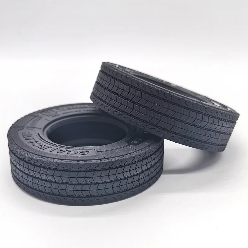

RC 1/14 1 Pair Of Rubber Tires for Scania 770s Volvo Man for DIY Parts of European Trucks And Tractors