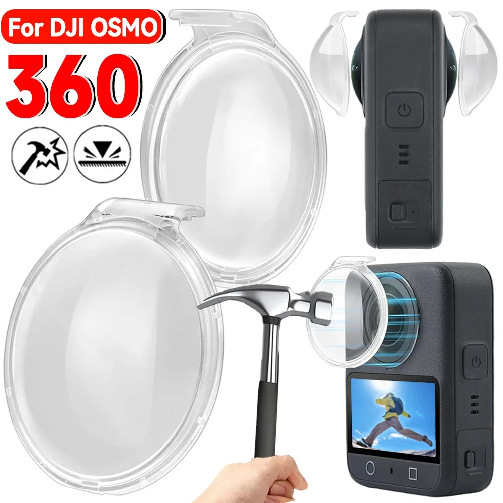 Transparent PC Lens Guard for DJI OSMO 360 Anti-scratch Prot