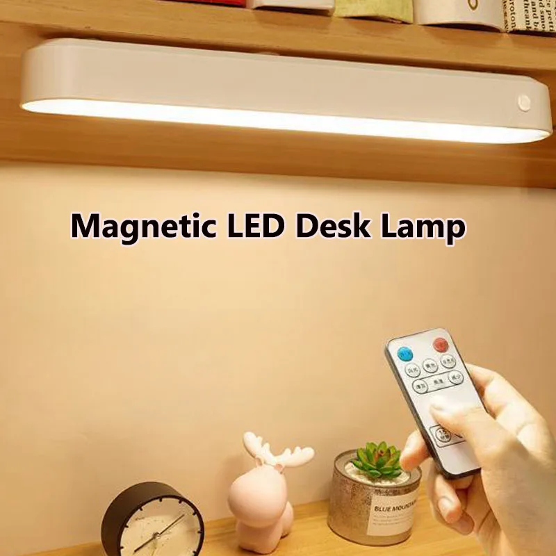 Magnetic LED Desk Lamp Table Lamp USB Charging Book Light Magnetic Office Study Touch Reading Light Remote Control Bedside Lamp