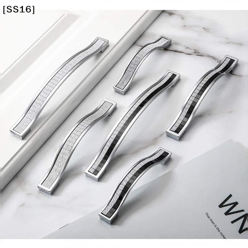 〔SS16〕Rhinestone Crystal Drawer Europe Stylezinc Alloy Furniture Door Pull Handle For Drawer Cabinet Cupboard Kitchen Hardware