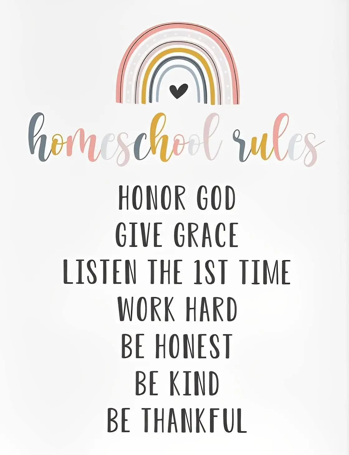 Nostalgic Vintage Metal Wall Décor 8 X 12 Inches Homeschool Rules Homeschool Wall Art Homeschool Rules Christian Classroom Class