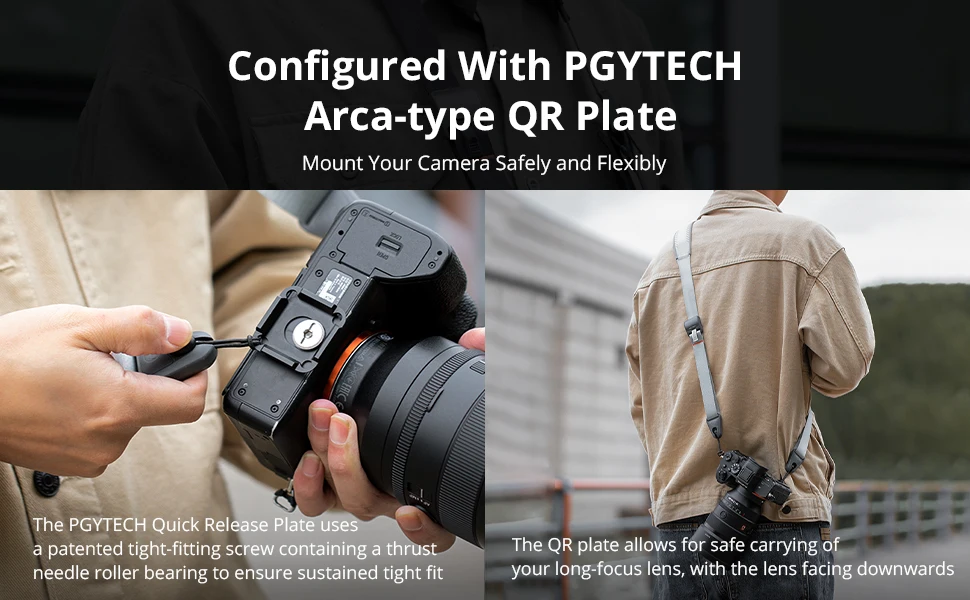 PGYTECH Upgrade Kamera-Umhängegurt Schultergurt mit Schnellverschluss-Schnallen für Fotografen Kameragurte für Canon Sony SLR/D – Detail 6