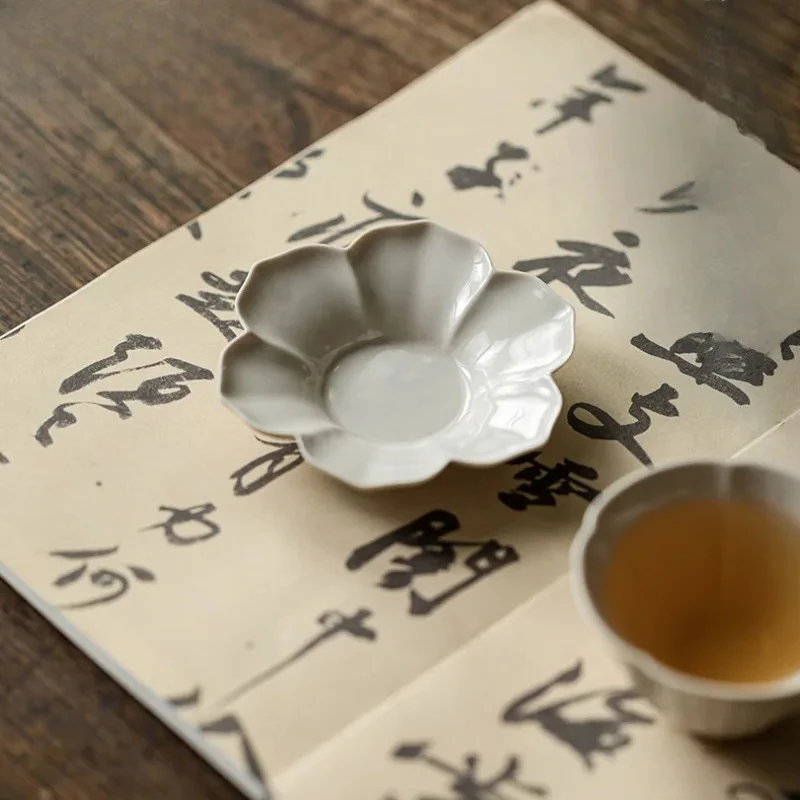 Plant Ash Sunflower Coasters Luxury For Coffee Cups Base Household Heat Insulation Placemats Chinese Tea Set Decoration view 5
