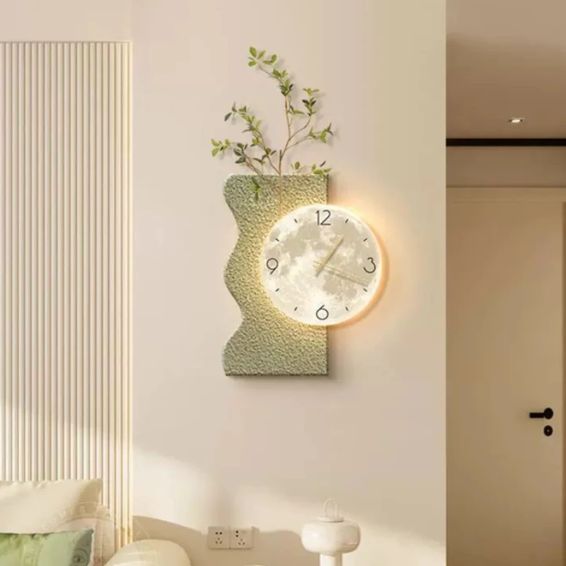 Mid Century Girls Clocks Wall Luxury Art Interior Aesthetic Clocks Wall Mechanism Corner Orologio Da Parete Home Decor Items