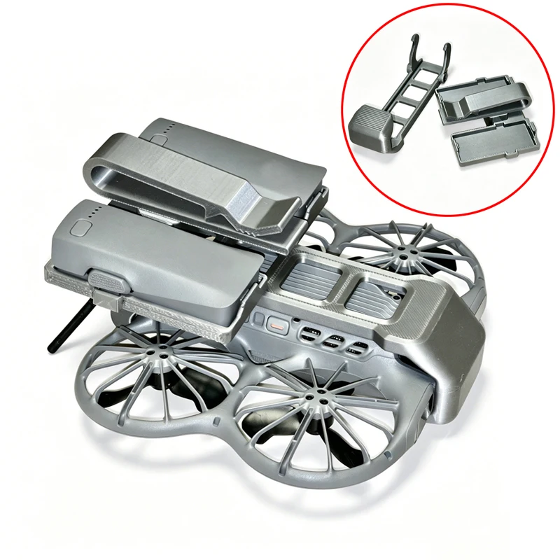 1Set For DJI NEO2 Drone Model Quick-Release Harness 3D Printed Bag Clip Mount On-The-Go Carry for Outdoor Walking/Cycling/Hiking