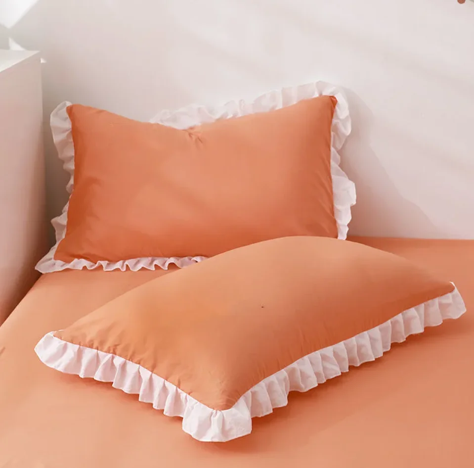 Funda de almohada de Princesa con volantes para adultos y niños, 1 piezas, varios tamaños