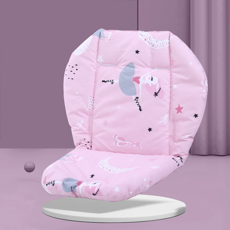 

Cartoon Print Baby Dining Chair Cushion Soft Universal Kids Cart Mat Multifunctional Baby Dining Chair Pad
