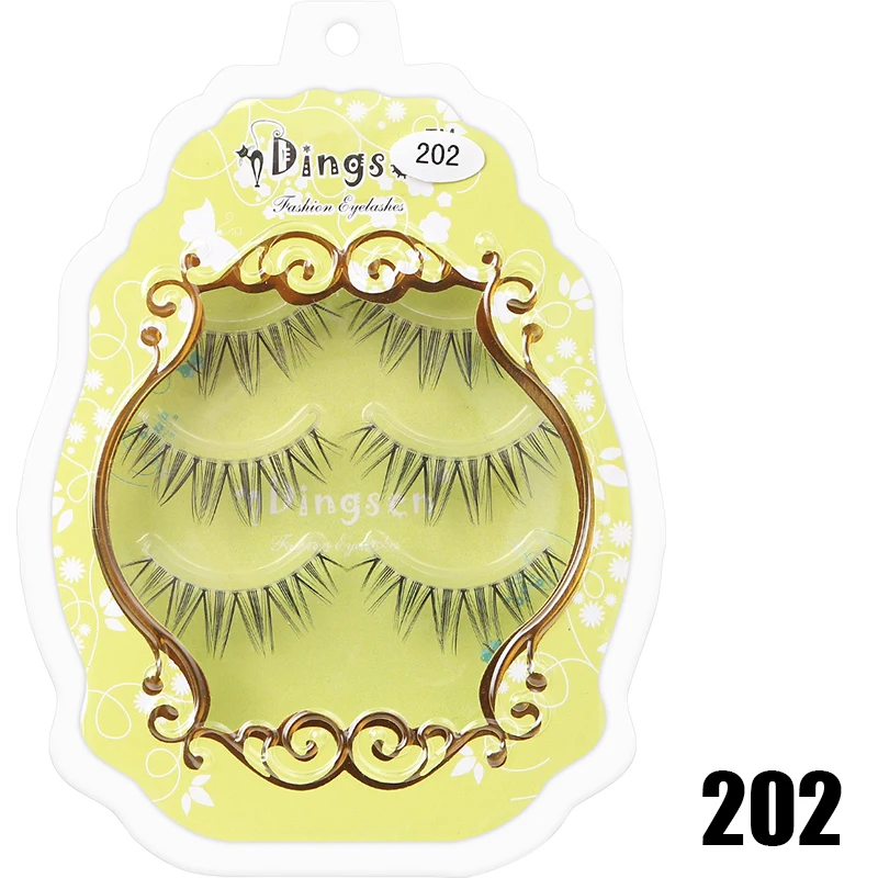 DINGSEN 5 Paar Neue Manga-Wimpern Kosmetik Individuelle Natürliche Wimpern Cosplay Wimpernbüschel Make-up Koreanische Künstliche Wimpern – Detail 7