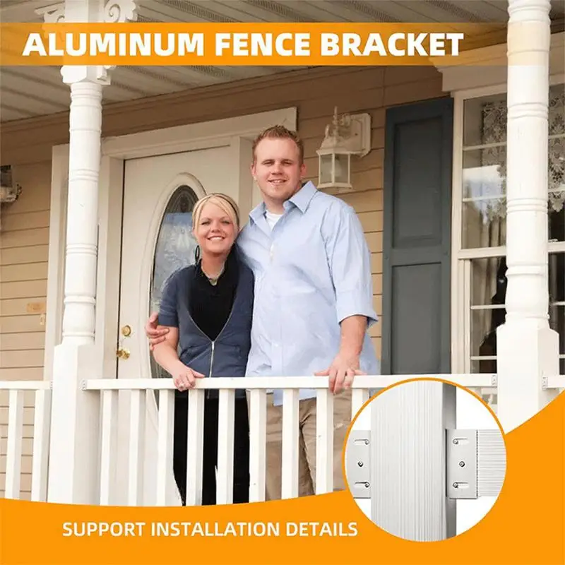 

Комплект алюминиевых кронштейнов для забора, комплект кронштейнов для подключения панели к стойке, металлические настольные ограждения, заборные монтажные кронштейны