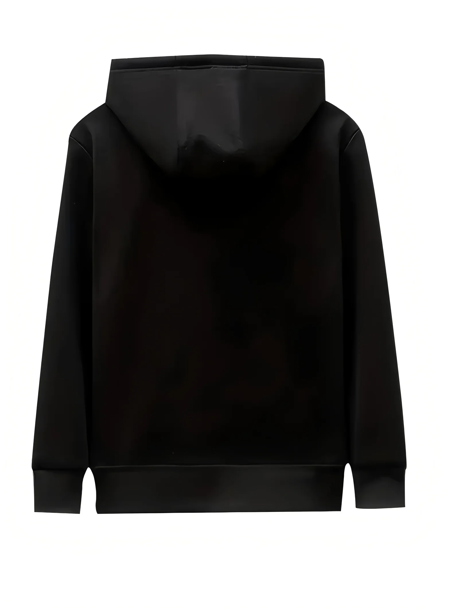 Warm Fleece Solid Hooded Winter Hooded Sweatshirt Jacket, Men's Casual Stretch Zip Up Jacket Coat For Fall Winter Fleece cardiga