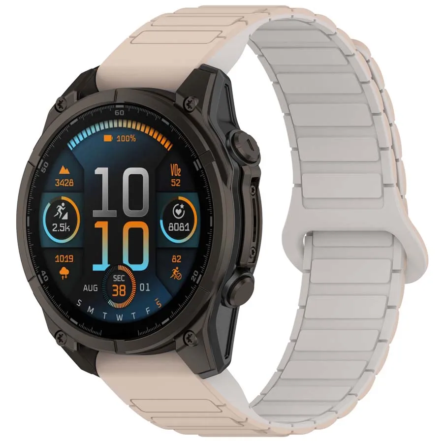 سيليكون المغناطيسي حزام الساعات ل Garmin Fenix 8 7 7X Pro 6X 6 5X Plus إندورو 3 Epix Pro حزام Quickfit 20 22 26 مللي متر سوار حزام