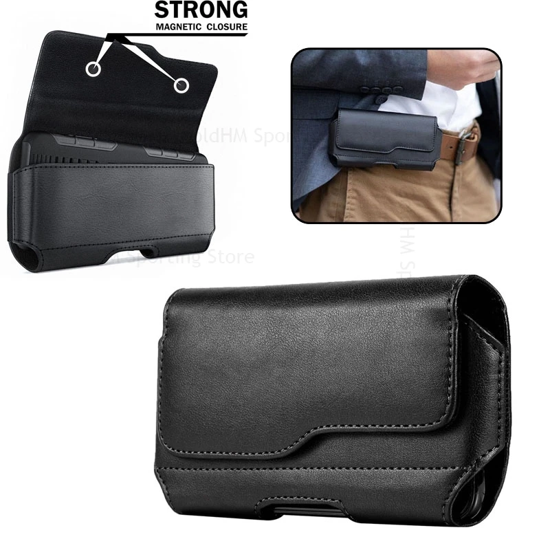 

Fundas For Sony Xperia 10 VII Cover Leather Pouch Phone Flip Case Xperia 1 VII 10 VI 5 V Belt Phone Waist Bag Xperia 1 VI 5 IV