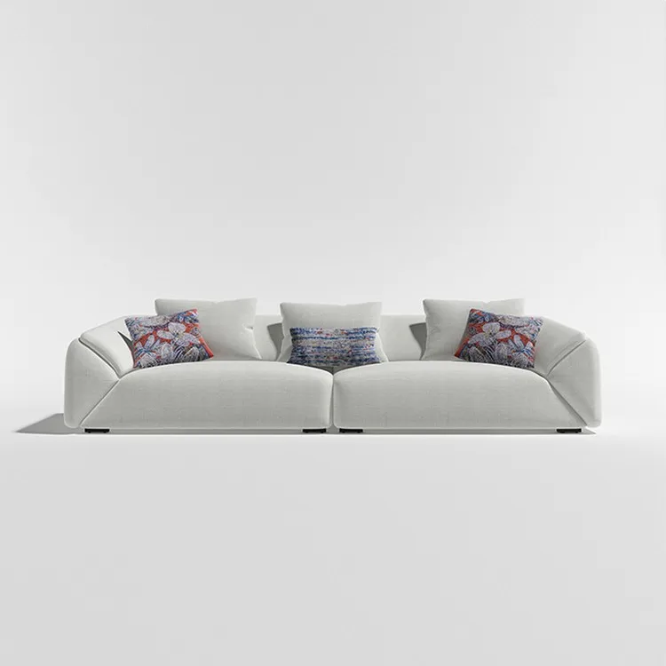 

Nordic modern minimalist, small apartment, envelope tofu sofa