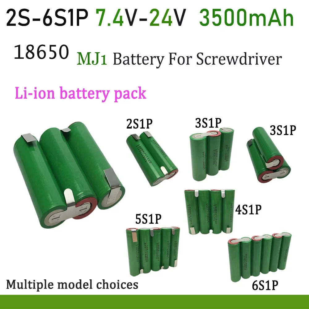 

18650 MJ1 3500mAh 20 Amps 2S 3S 4S 5S 6S/7.4V 10.8V 14.8V 18V 24V Voor Schroevendraaier Batterijen Lassen Battery