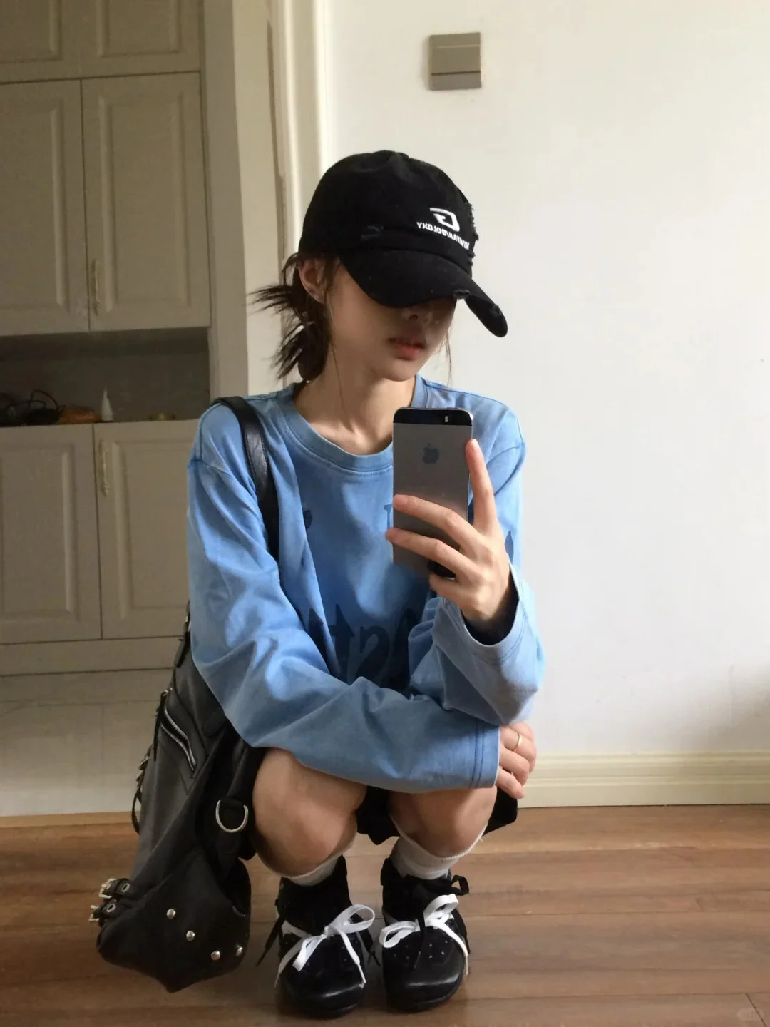 Retro American Long Sleeve T-Shirt Women Loose Printed Base Layer Top Cotton Casual Style Shoulder Print Sweat Absorbent