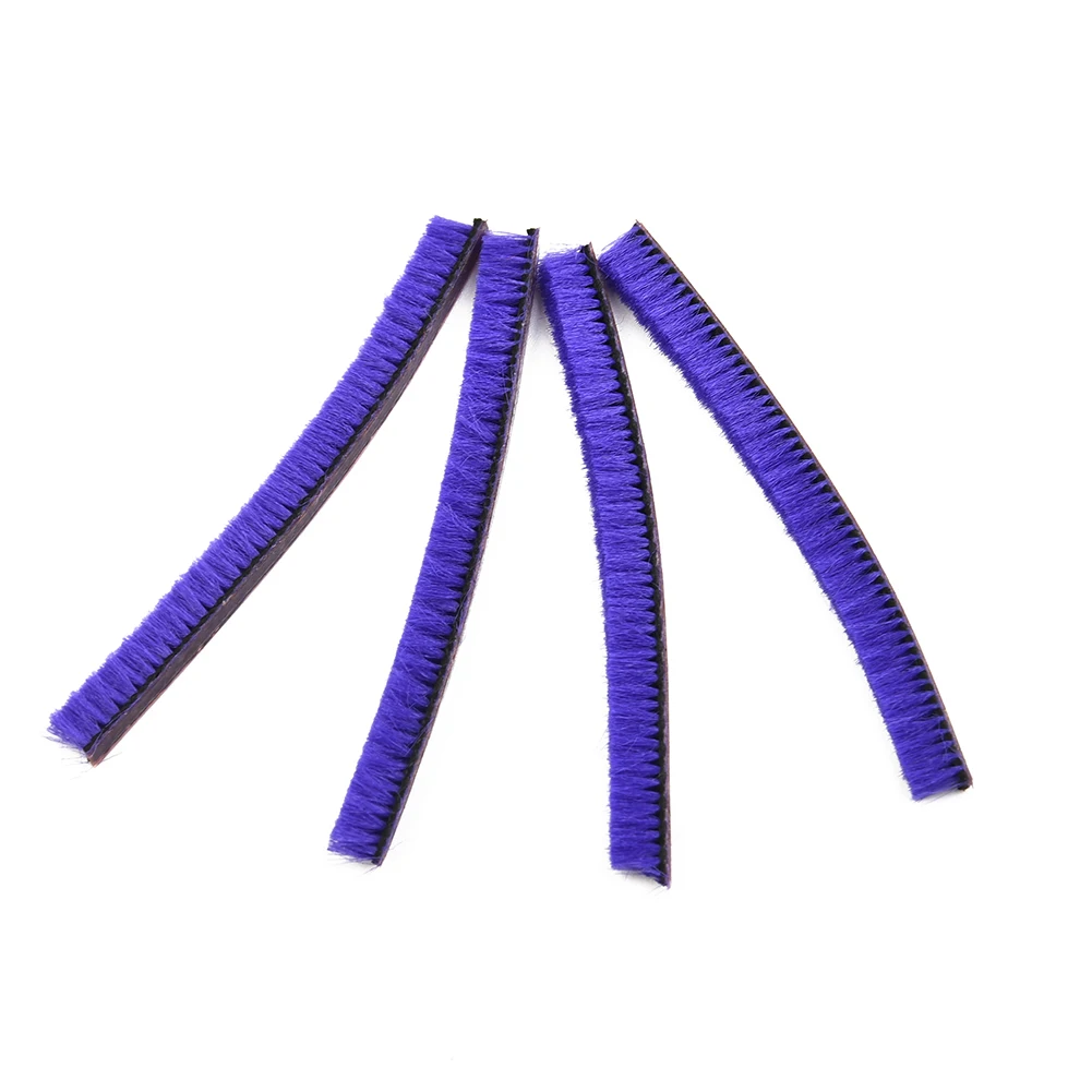 4pcs Soft Plush Strips For V8 Direct Drive Cleaner Head, Blue Replacement Felt Rolls 20.2mm & 15.2mm