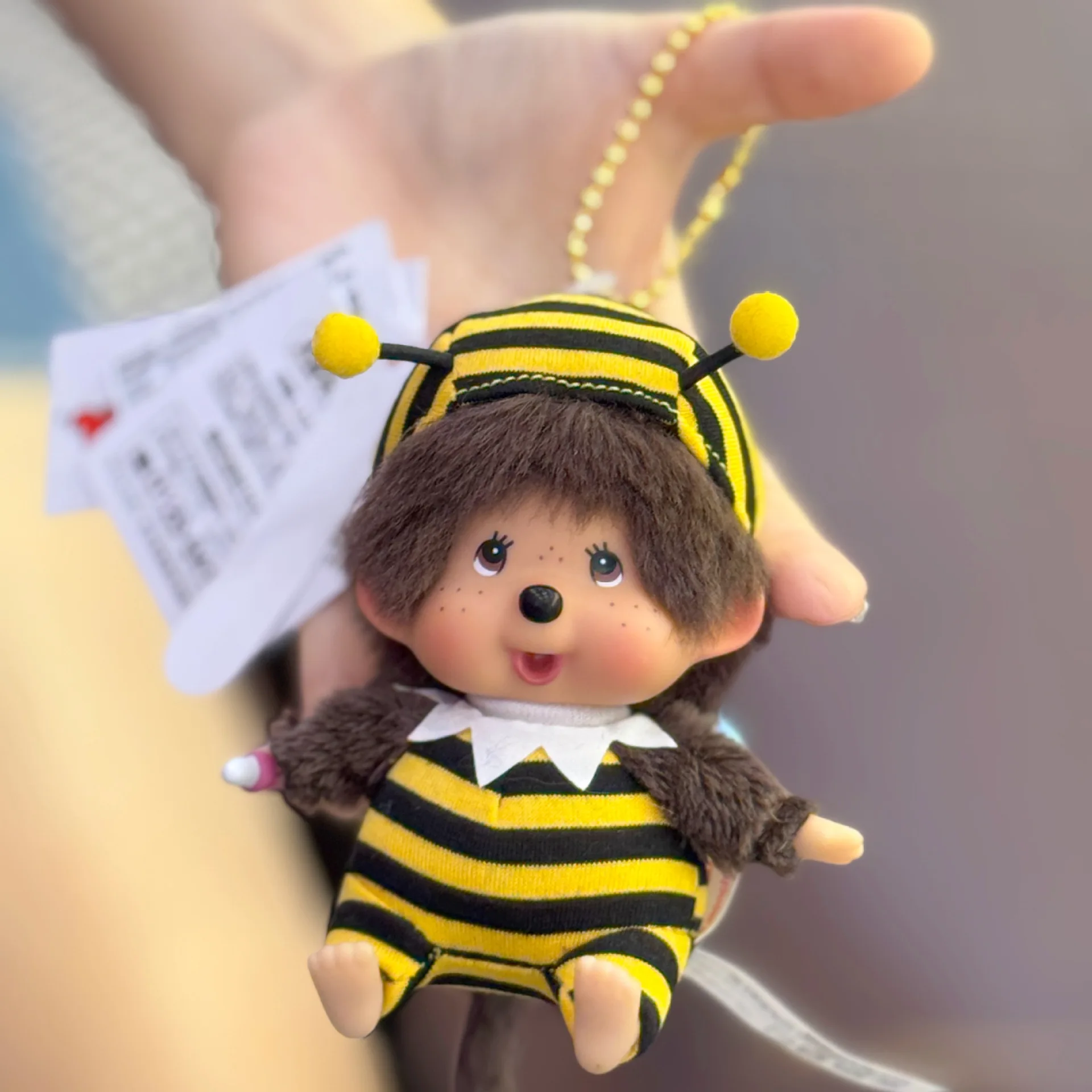 

New Bees Monqiqi Vinyl Doll Blind Box figurine couple pendant cute cartoon monkey doll keychain accessory