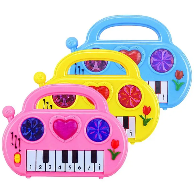 Cartoon Heart-shaped Electric Organ Music Piano Developing Intelligence Creativity And Imagination Learning Toys For Kids